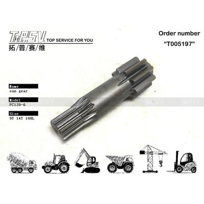Mineração de energia PC120-6 Excavadora Viagem 1 estágio Sun Gear Reducer Peças de engrenagem para aplicações pesadas