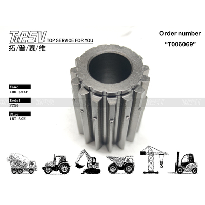 FUFZD-8391-08 PC56 de aço Viagem de escavadeira 2 estágios Solar Gear Peças de motor para aplicações de mineração de energia