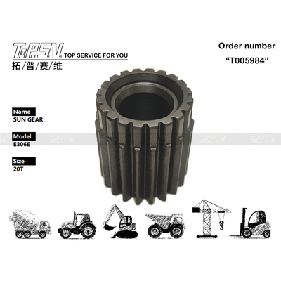 E306E Excavadora Viagem 2 Etapas Solar Engrenagem Acionamento Motor Alta Precisão