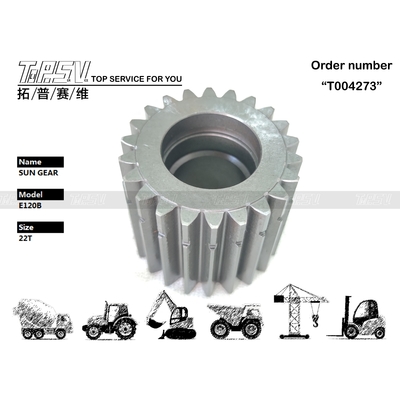 093-8768 Instalação sem esforço E120B Excavadora balançar 2 estágios Sun Gear Peças do motor com motor hidráulico