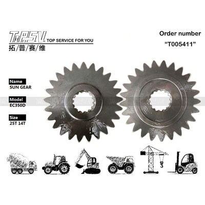 VOE14570934 Manutenção de óleo de engrenagem EC290D Excavadora Engrenagem solar usada em máquinas de escavação com e Cor preta