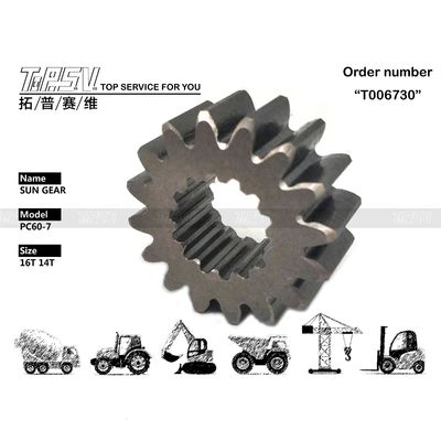 Engrenagem Solar de Deslocamento para Escavadeira PC60-7 de Alta Durabilidade com Disponibilidade e Acionamento por Motor Hidráulico