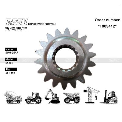 Instalação Fácil Engrenagem Solar de Balanço de Escavadeira CLG936 Preta 1 Estágio Sistema de Transmissão de Escavadeira em Preto