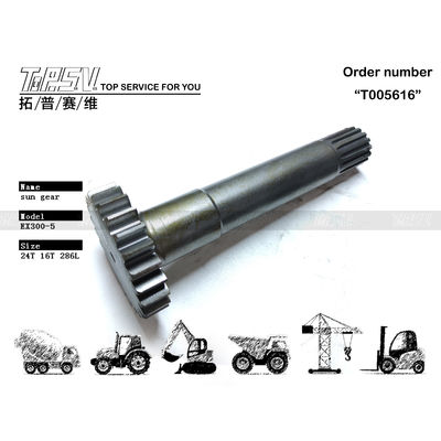 2038915 Engrenagem Solar de 1 Estágio de Deslocamento para Escavadeira EX300-5 Preta, com Alta Durabilidade e Cor
