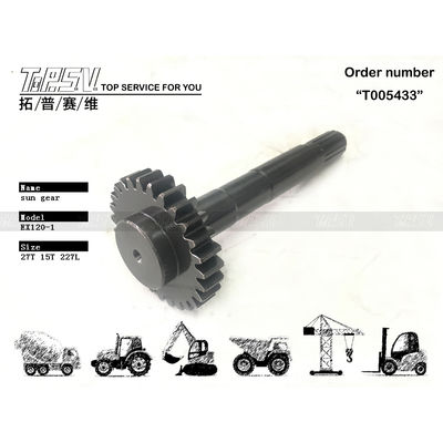 2025958 Depende do tamanho EX120-1 Excavadora Viagem 1 estágio Solar Peças de engrenagem em preto para alta durabilidade