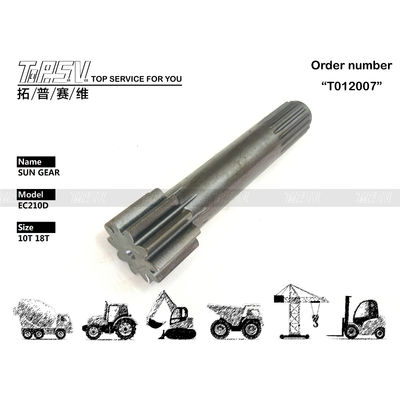 Engrenagem Solar de 1 Estágio de Deslocamento de Escavadeira EC210DL de Alta Precisão Compatível com Vários Modelos