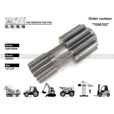 HD450 Excavator Travel Sun Gear para vários modelos de escavadeira Compatibilidade com manutenção de óleo de engrenagem no sistema de transmissão da escavadeira