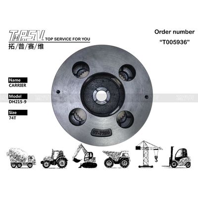 NA00325 Transportador de 2 estágios para deslocamento de escavadeira DX220 para embalagem de transporte em saco selado dentro das oficinas de reparo de máquinas com tecnologia avançada