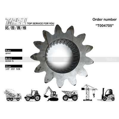 Embalagem de transporte saco selado Outros Peças de engrenagem grande do redutor de giro da escavadeira R210-3 e com alta durabilidade