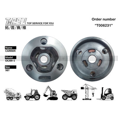 1019147 Embalagem de transporte de sacos EX200-5 Excavadora Viagem de 3 etapas Transportador movido por motor hidráulico otimizado para máquinas de escavação