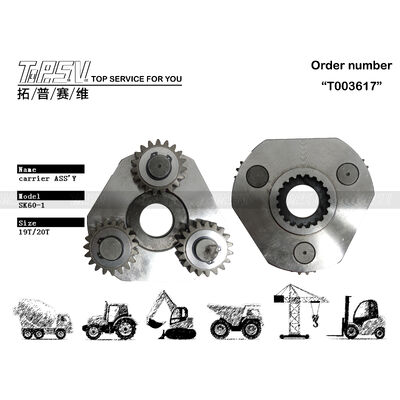 Peças ASSY do transportador de 1 estágio de giro da escavadeira SK60-1 para peças de reposição da escavadeira com acionamento de giro