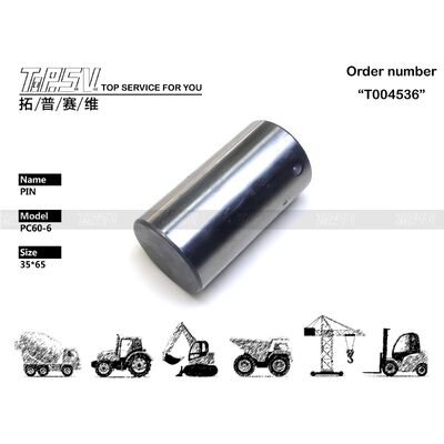 201-26-61231 peças do Pin do balanço da máquina escavadora PC60-6 para peças sobresselentes da máquina escavadora da movimentação do balanço