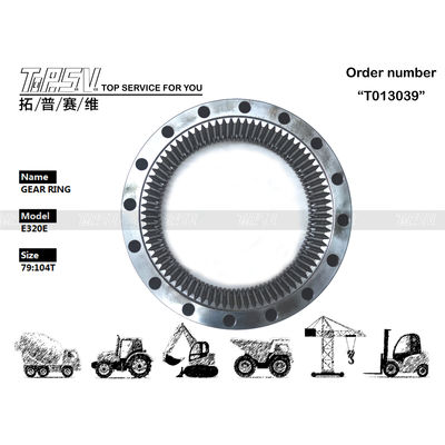 qualidade  E320E Excavator Travel Steel Gear Ring 267-6783 Gear Meshing Installation fábrica
