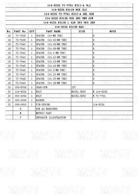Catálogo Bolt-on Design Excavator Swing Drive Parts for CATERPILLAR Excavator Marcas e Modelos 114-8226 E312-A