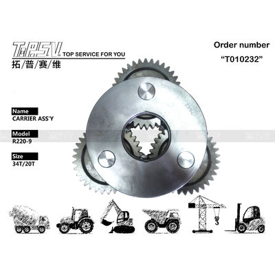 39Q6-42250 Redutor de viagem Planet Pinion Carrier R220-9 Excavadora com malha de engrenagem