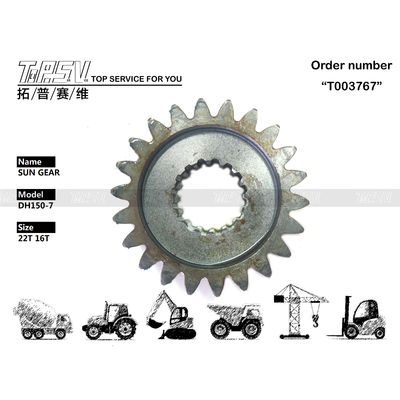 DH150-7 Excavadora de aço Sun Gear em balanço de transmissão 1st Stage 404-00066