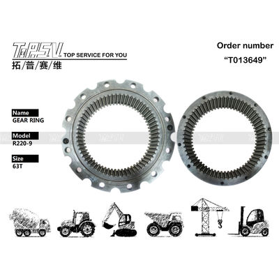 R220-9 Excavadora de aço balançante engrenagem 39Q6-12110 63T para operação suave