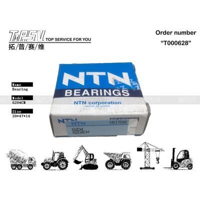 06000-06204 Excavadora 6204 Rolamento de Esferas Resistente ao desgaste para óleo de engrenagem