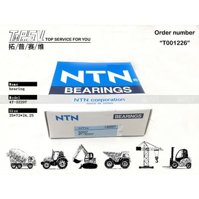 708-8H-12141 4T-32207 Rolamentos de rolos cónicos de escavadeira com tratamento térmico