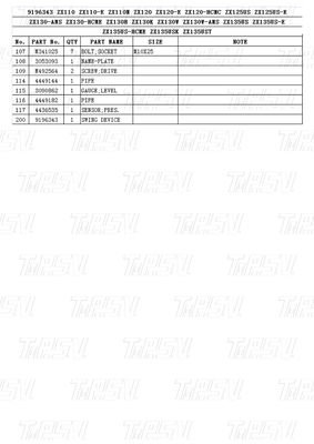 Bolt On Steel Excavator Planetário Swing Gearbox Drive Catálogo 9196343 ZX120