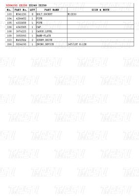 Para o ZX230, o parafuso do Swing Drive da escavadeira