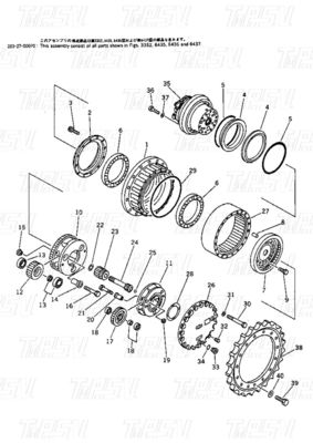 Motor de balanço hidráulico / motor de viagem para OEMs de escavadeiras