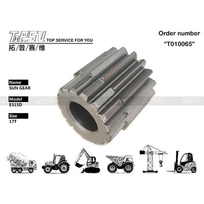 Aço preto premium 165-5793 E315C Excavadora Viagem 2 Redutor de estágio Sun Gear