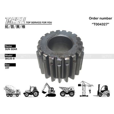 Fácil de instalar SK135-8 Excavadora balançar 2 estágio Sun Gear Reducer Peças de engrenagem para oficinas de reparação de máquinas