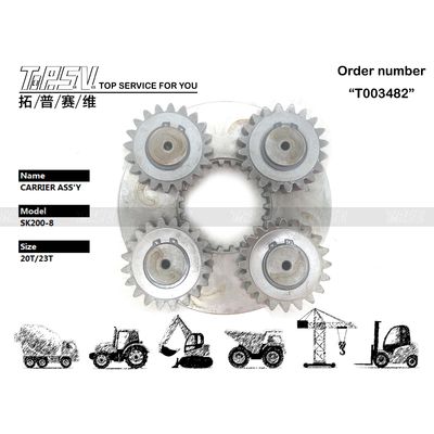 Redutor planetário de trabalho pesado SK200-8 escavadeira balançar 1 estágio transportador ASSY para trabalho pesado de construção