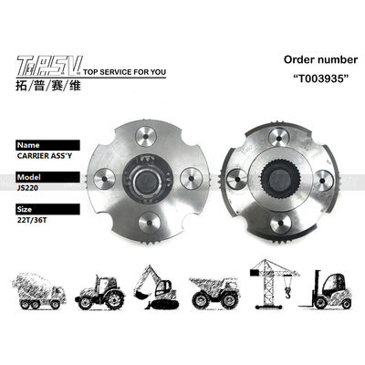 Instalação de malha de engrenagem de trabalho pesado JS200 escavadeira balançar 2 estágios transportador Assy para embalagens de transporte de sacos para manuseio de materiais pesados