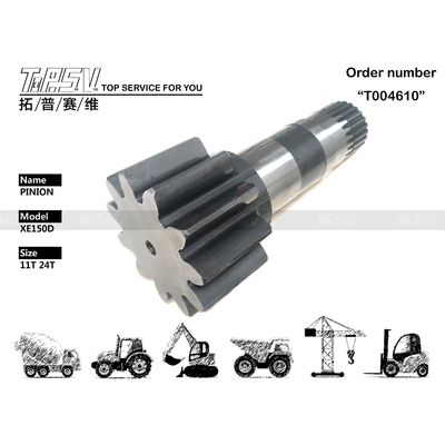Instalação de engrenagens de malha Outros SY135C Excavadora Balanço Pinion Redutor Peças Disponibilidade Tratamento térmico