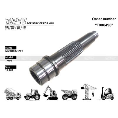Cor Preto TM09 Excavadora de viagem motor eixo de bomba hidráulica Partes para reparação e manutenção de máquinas
