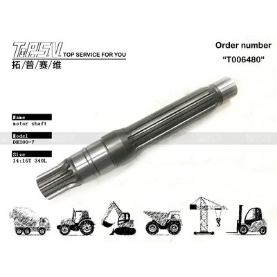 405-00031 Manutenção de óleo de engrenagem DX300 Excavadora Final Drive Motor Shaft para máquinas de excavadora Usados