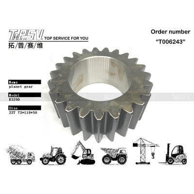 169-5593 E325C Excavadora Viagem 3 Etapas Engrenagem Planetária com Visualização de Imagem Número de Dentes e Técnica de Forja