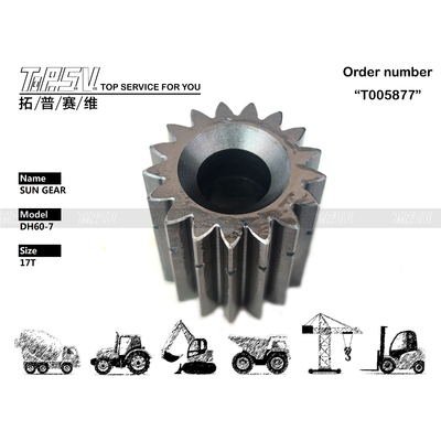 Engrenagem Solar de Deslocamento de Escavadeira DH60-7 Robusta de 2 Estágios, Fácil Instalação