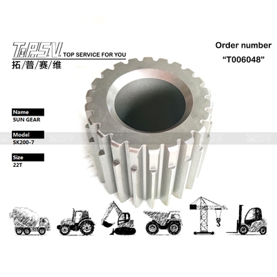 Engrenagem Solar de 2 Estágios para Deslocamento de Escavadeira SK200-7 de Alta Precisão, Fácil de Instalar