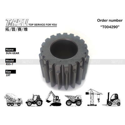 HHI-05-WP11 Redutor Planetário R55 Escavadeira Giro 2 Estágios Peças da Engrenagem Solar em Cor Preta