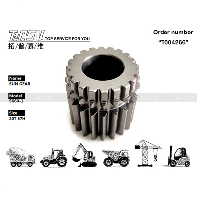2401P1321 Engrenagem Solar de Giro da Escavadeira 2 Estágios Para Manutenção em Máquinas de Aço e Máquinas de Escavadeira