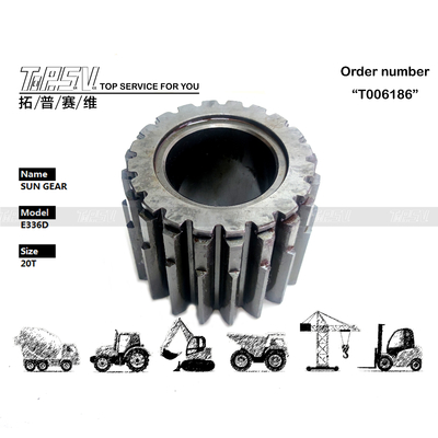 296-6190 Compatibilidade Compatível com vários E336D Excavator Travel 3 Stage Sun Gear Gear Box