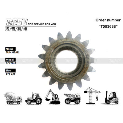 206-26-71410 Engrenagem Solar de 1 Estágio para Giro de Escavadeira PC220-7 de Alta Durabilidade, Fácil Instalação e Manutenção com Óleo de Engrenagem Conveniente