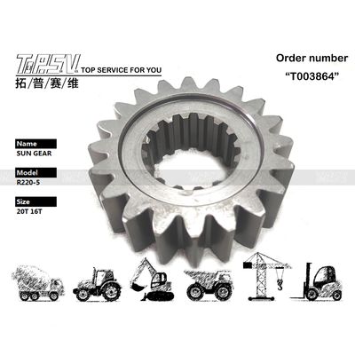 XKAQ-00010 Alta precisão R220-5 Escavação balançar 1 estágio Sun Gear peças do motor em sacos de transporte de embalagem