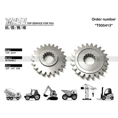 VOE14515056 Preto EC360D Excavador Viagem 1 estágio Solar Gear Redutor planetário para sistema de transmissão de escavadeira