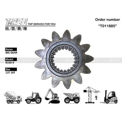 Peças de reposição eletrônicas para engrenagem grande de giro de escavadeira R330-9 tratadas termicamente de origem, para suas necessidades
