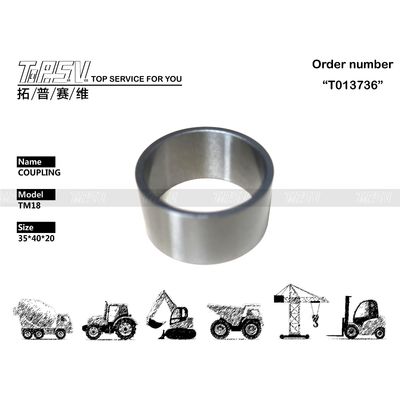 Acoplamento de 1 estágio para deslocamento de escavadeira TM18 de alta precisão, peças de ar condicionado para sistema de transmissão para serviço pesado