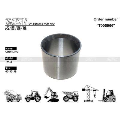Sistema de Acoplamento de 2 Estágios de Transmissão de Escavadeira TM18 Outras Peças Redutoras de Escavadeira em Cor Preta para Marcas e Modelos Compatíveis