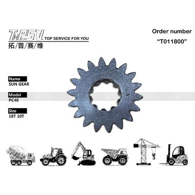 Alta Durabilidade PC40 Excavator Travel Gear Box 1 Stage Sun Gear Engenharia de precisão garante movimento de balanço suave adequado para escavadeiras pesadas