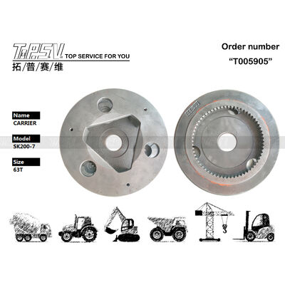 YN53D00008S011 Dispositivo de deslocamento para escavadeira SK200-7 em aço, 2 estágios, cor preta, componente de engenharia de precisão que garante movimento suave e longa vida útil