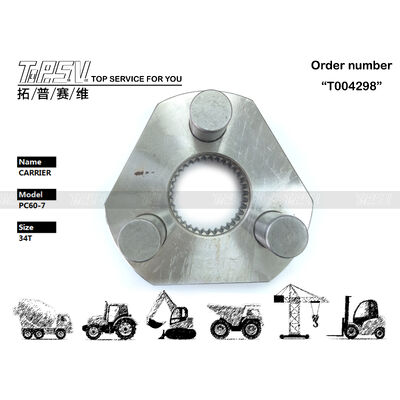 201-26-71130 Motor Hidráulico de Acionamento PC60-7 Escavadeira Giro 2 Estágios Transportador Cor Preta Peça do Mecanismo de Giro Adequada para Vários Modelos de Escavadeiras