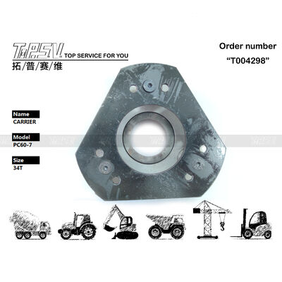201-26-71130 Motor Hidráulico de Acionamento PC60-7 Escavadeira Giro 2 Estágios Transportador Cor Preta Peça do Mecanismo de Giro Adequada para Vários Modelos de Escavadeiras