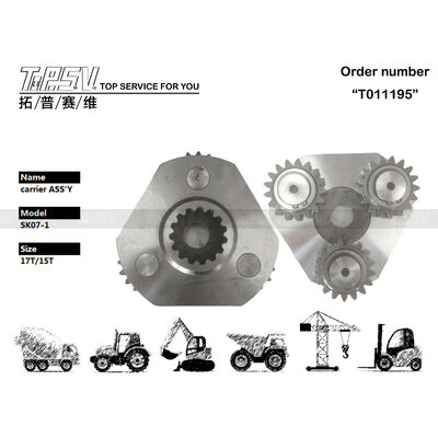 SK07-1 Excavadora balançante de 1 estágio transportador ASSY Peças para balançador de tração Peças sobressalentes de escavadora